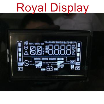 Exhibición de encargo del LCD del dispensador del combustible de los dígitos monocromáticos del segmento 6