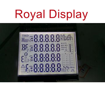 Exhibición de encargo del LCD del dispensador del combustible de los dígitos monocromáticos del segmento 6