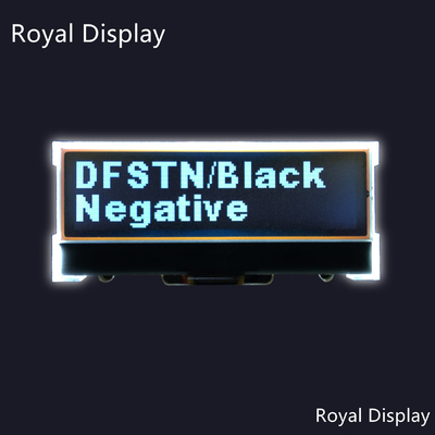 exhibición gráfica monocromática del LCD del diente negativo del negro de 128X32 DFSTN