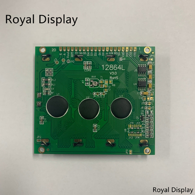 módulo monocromático del LCD de la MAZORCA LCD de la exhibición gráfica de color verde amarillo de 128X64dots STN