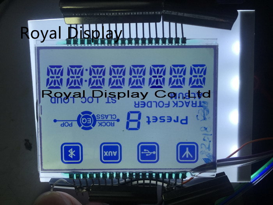 Exhibición gráfica modificada para requisitos particulares del LCD de 7 segmentos para el equipo de las radiocomunicaciones