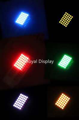 emisión roja del diámetro 5X7 de la MAZORCA 1.9m m de 80mcd LED DOT Matrix Display FSTN