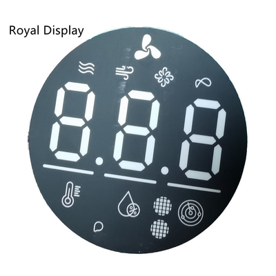Los gráficos interiores dividen la pantalla LED en segmentos para un voltímetro más limpio del agua
