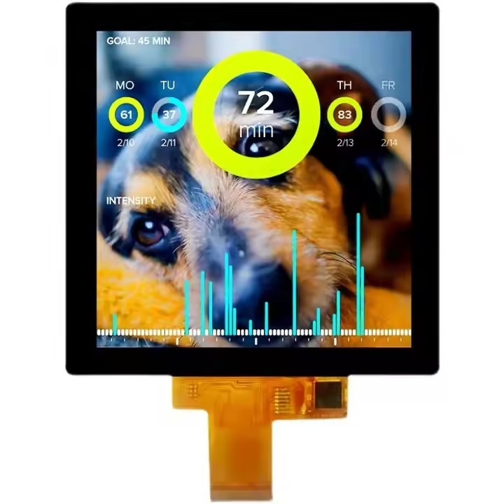 3.95 pulgadas 4 " 480 * 480 Cuadrado TFT pantalla LCD con interfaz RGB CTP