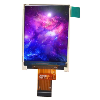 2.2 pulgadas TFT LCD módulo 240 * 320 RGB 2.8v pantalla de temperatura ancha blanca