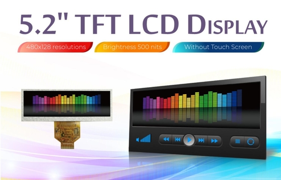 5.2' 480*RGB*128 TFT módulo LCD Winstar WF52ATLASDNN0 sustituir a las 6 en punto