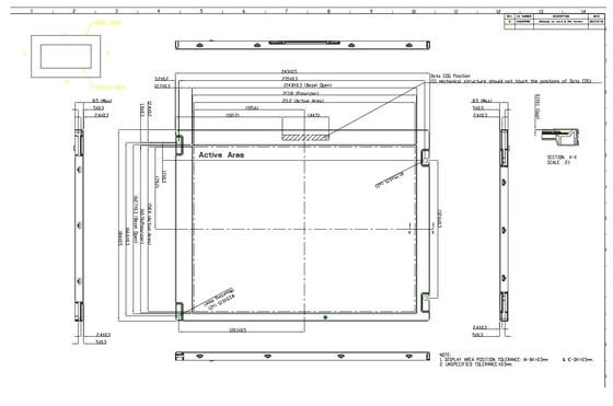 10.4''TFT LCD INNOLUX G104AGE-L02 800 * 600 RGB vista ancha pantalla de temperatura amplia
