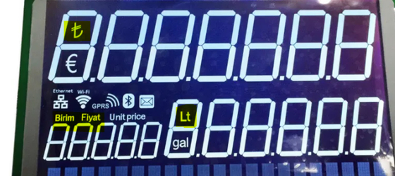 Módulo LCD DFSTN de transmisión negativa para el dispensador de combustible con un rango de temperatura muy amplio