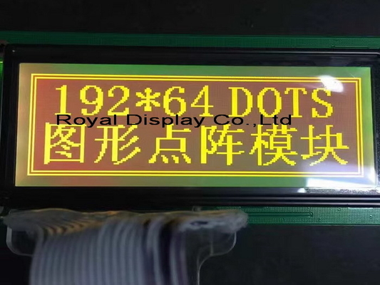 192*64 Modulo LCD gráfico FSTN AT0107 con luz de fondo y pantalla industrial de alta temperatura