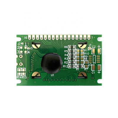 Modulo LCD de 8*1 caracteres 6H STN Amarillo-verde Temperatura amplia positiva con pantalla industrial con luz de fondo