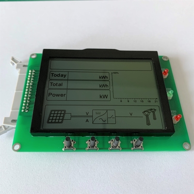 128 * 16 puntos FSTN módulo LCD personalizado 6H con ST7565P amplia temperatura para el inversor fotovoltaico UPS