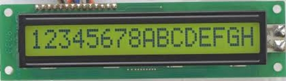 16*1 1601 STN Módulo LCD de caracteres ST7066 con pantalla industrial con luz de fondo