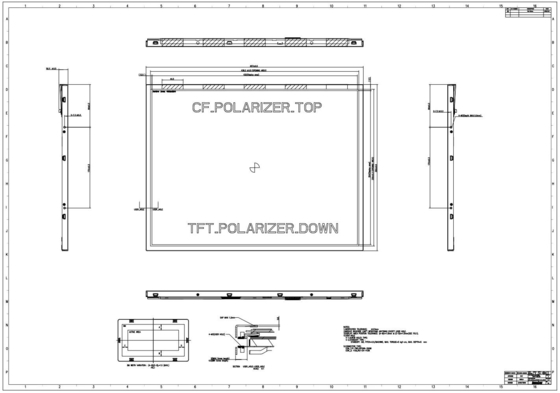 21.3'' TFT 1600*1200 RGB Modulo de LCD de contraste alto Innolux de visión completa