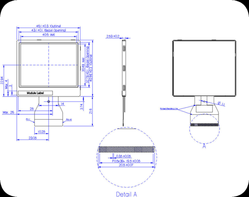 2.0'' LTPS Modulo LCD con transmisión RGB 640*240