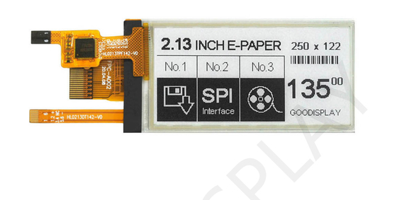2.13' 250*122 etiqueta de precio ESL en blanco y negro pantalla de papel electrónico