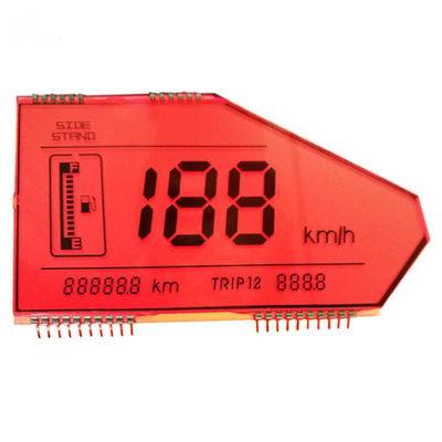 Pantalla LCD Transflective de 7 del segmento de la motocicleta TN del velocímetro