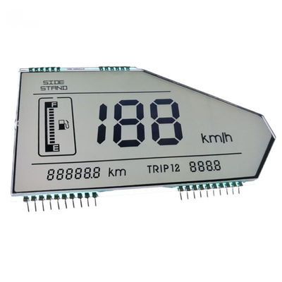 Pantalla LCD Transflective de 7 del segmento de la motocicleta TN del velocímetro