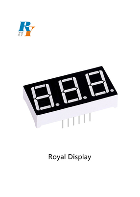 0,56 pulgadas LED dividen la pantalla LED de segmento en segmentos de la polaridad 110mcd 7 del cc de la exhibición