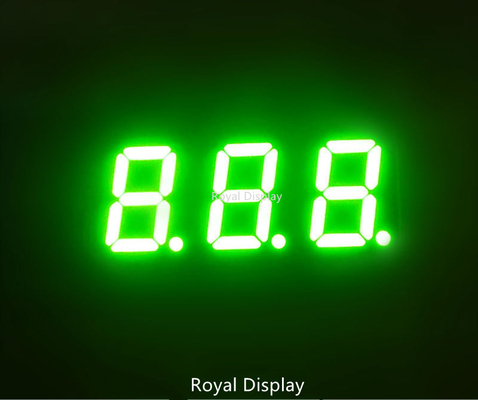 tacto numérico de la pantalla LED PCAP del dígito de la pantalla LED 3 del segmento 100mcd 7