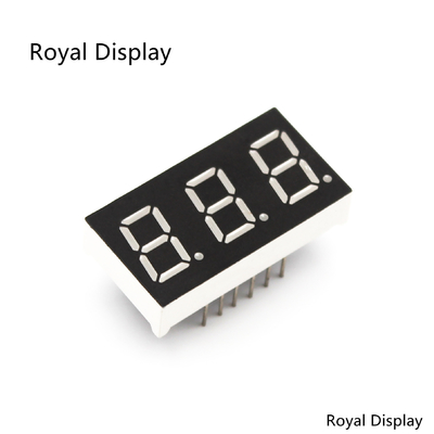 tacto numérico de la pantalla LED PCAP del dígito de la pantalla LED 3 del segmento 100mcd 7