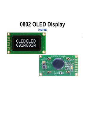 exhibición SPI serial paralelo del módulo del LCD del carácter 8X2 con color opcional