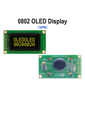 exhibición SPI serial paralelo del módulo del LCD del carácter 8X2 con color opcional