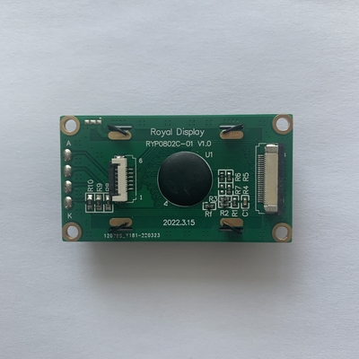 STN Amarillo Verde 8*2 módulo LCD NT7066U 0802 Display LCD de caracteres
